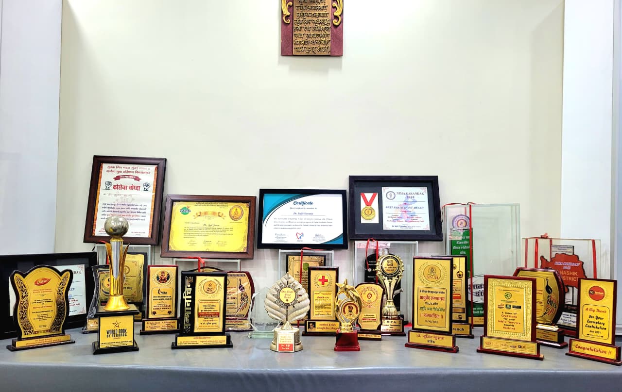 Awards and recognition received by Dr. Sujit Surana